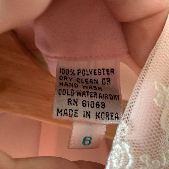 Vintage NILANI Pale Pink Lacr Trim Sheer Blouse - Picture 4 of 7